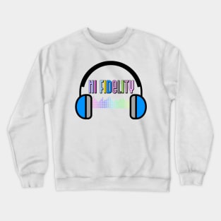 MUSIC Hi Fidelity Equalizer Bars Headphones Crewneck Sweatshirt